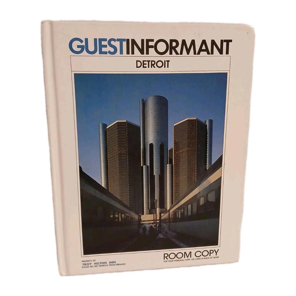 Troy Hilton Inn Detroit 1980-81 Guest Information Book Travel Souvenir